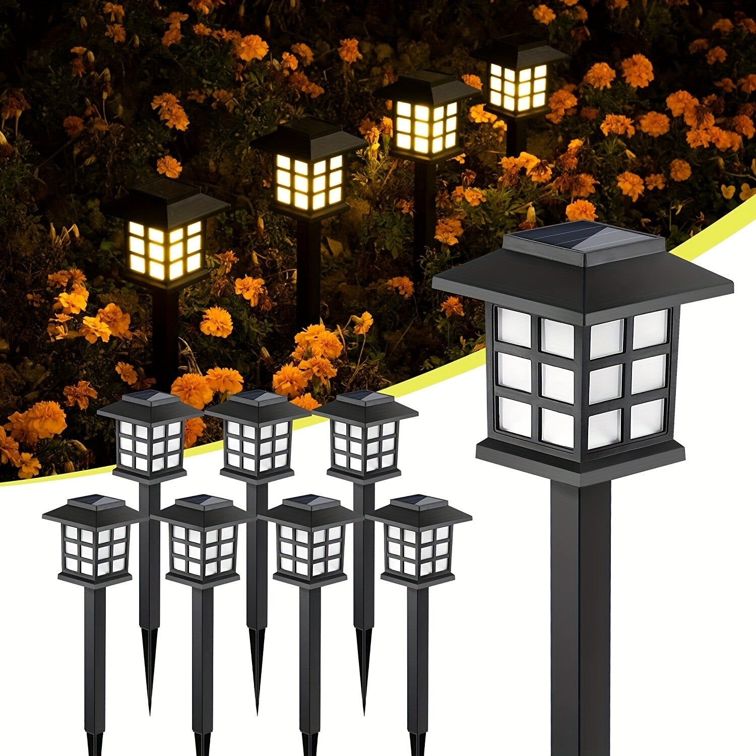Solar Garden LED Lights Outdoor Waterproof Landscape