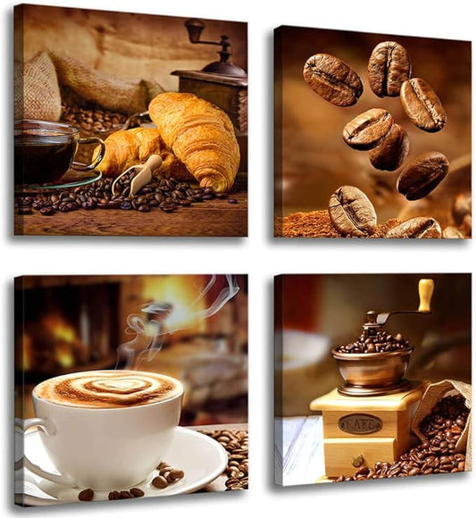 Coffee Theme Canvas Wall Art