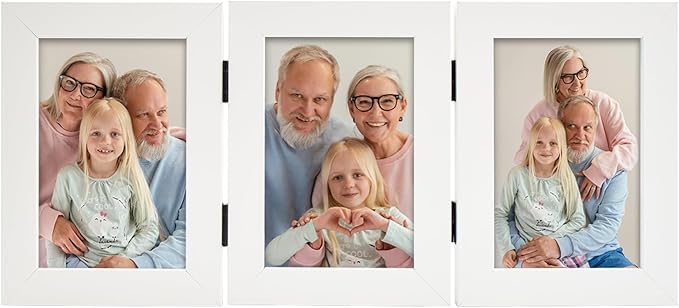 Trifold 4x6 Triple Picture Frames