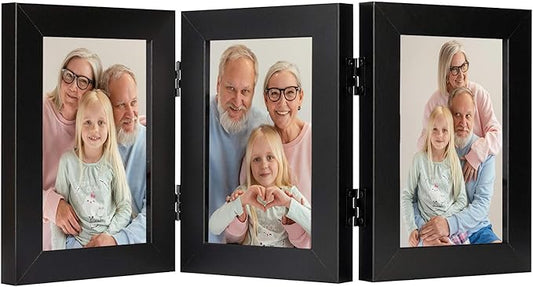 Trifold 4x6 Triple Picture Frames