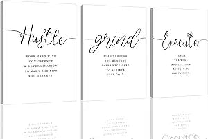 Canvas Wall Art Grind Hustle Execute