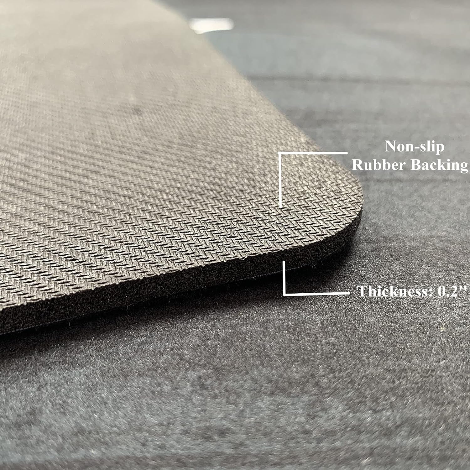 anti Fatigue Laundry Room Runner Rug, Non-Slip Black and White Laundry Room Mat Waterproof Washroom Floor Mat with Natural Rubber Backing, 48''X20''