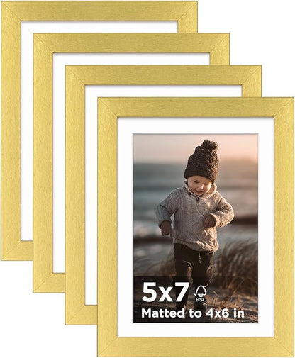 4 Set of 5x7 Picture Frames