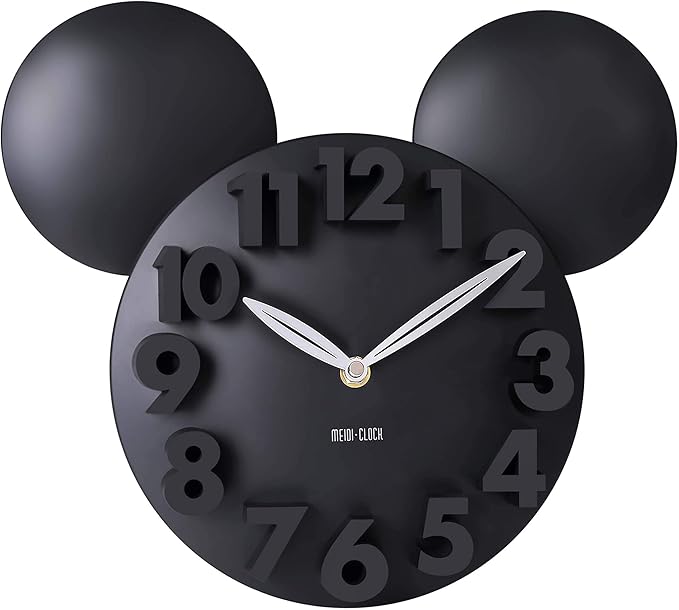 Mickey Mouse Big Digit 3D Wall Clock