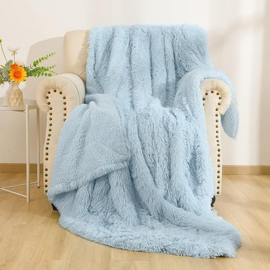 Cozy Warm Lightweight Fluffy Faux Fur Blankets