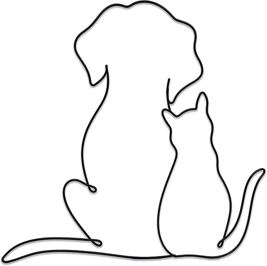 Metal Dog Wall Decor