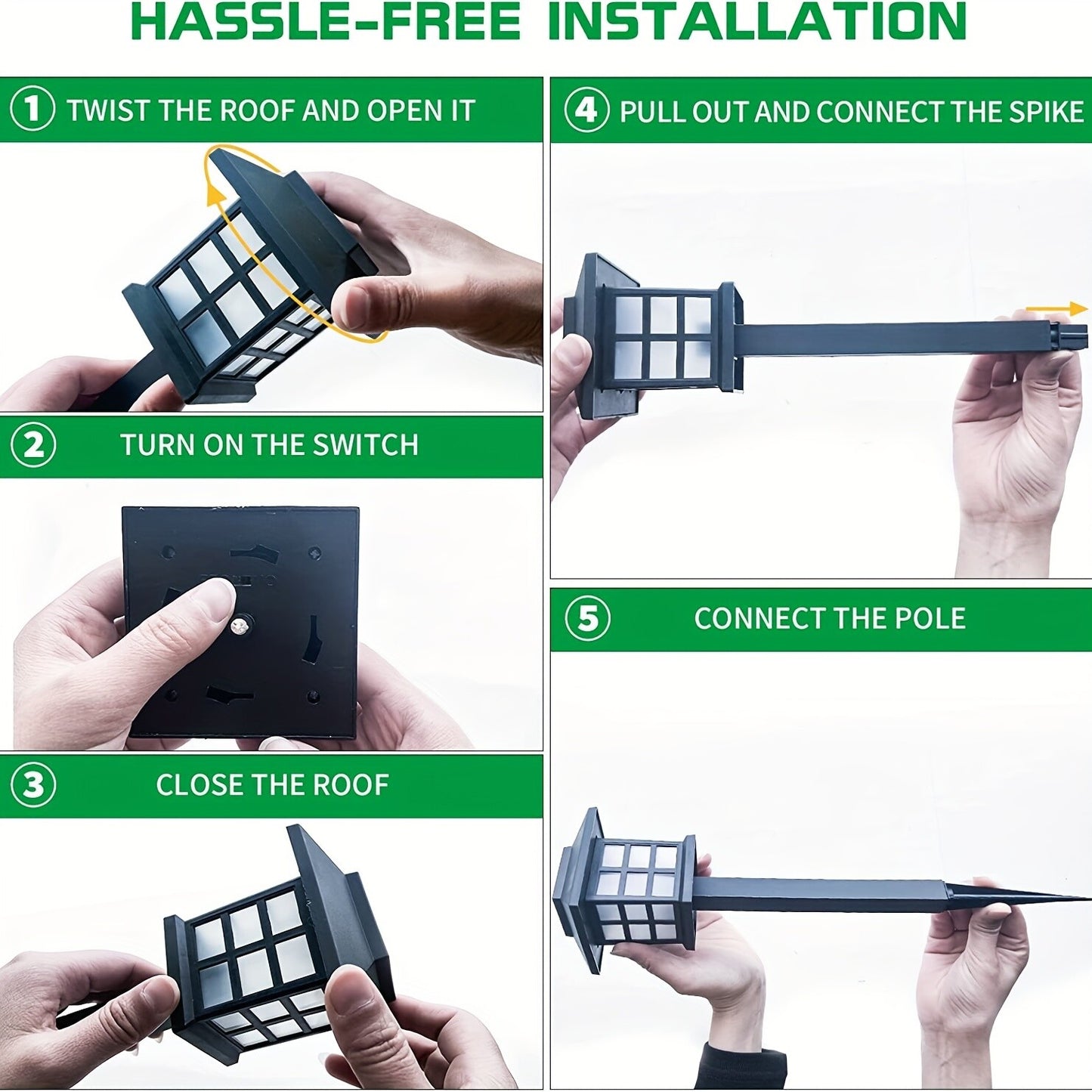 Solar Garden LED Lights Outdoor Waterproof Landscape