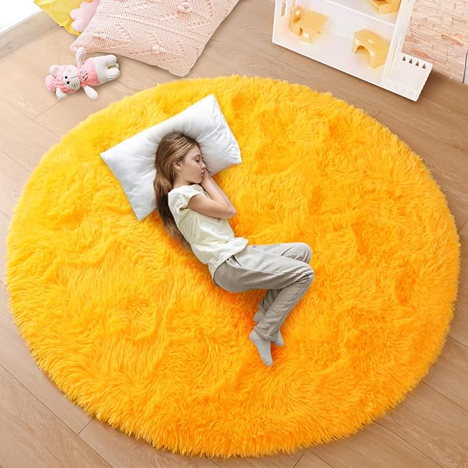 Round Fluffy & Soft Rug