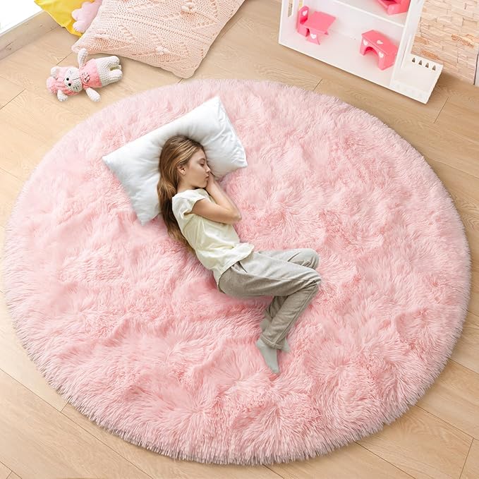 Round Fluffy & Soft Rug