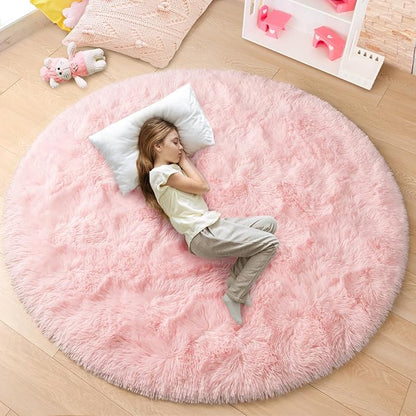 Round Fluffy & Soft Rug