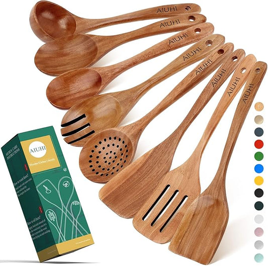 Nonstick Wooden Kitchen Utensil Set