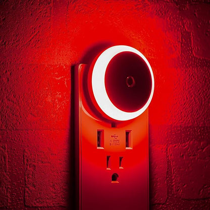LED 2 Pack Night Light, Plug in, Smart Sensor