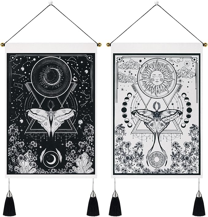 Pack of 2 Sun and Moon Tapestries