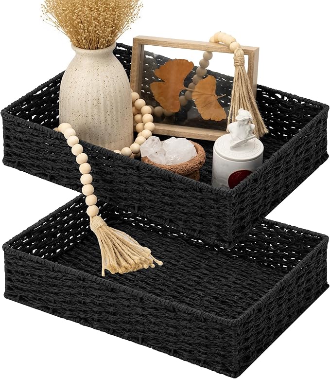 2 Pack Bathroom Vanity Tray