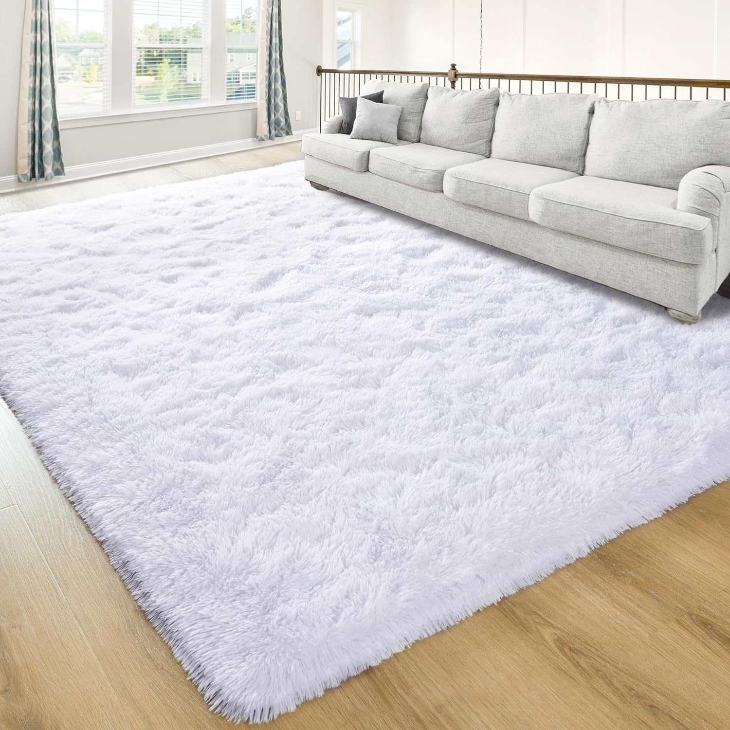Washable, Non-Slip Area Rug, Ultra Soft Area Rugs 3X5 Feet Fluffy Carpets for Bedroom Kids Girls Boys Baby Living Room Shaggy Floor Nursery Rug Home Bedroom Mats, Navy Blue