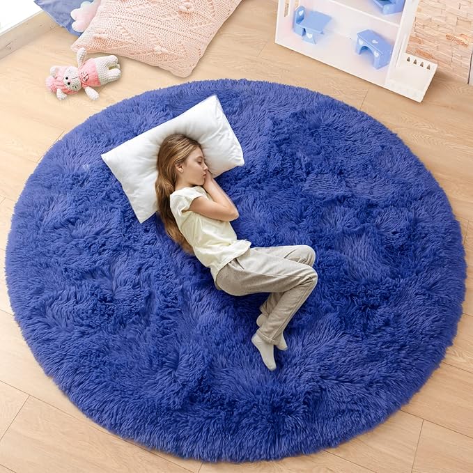 Round Fluffy & Soft Rug