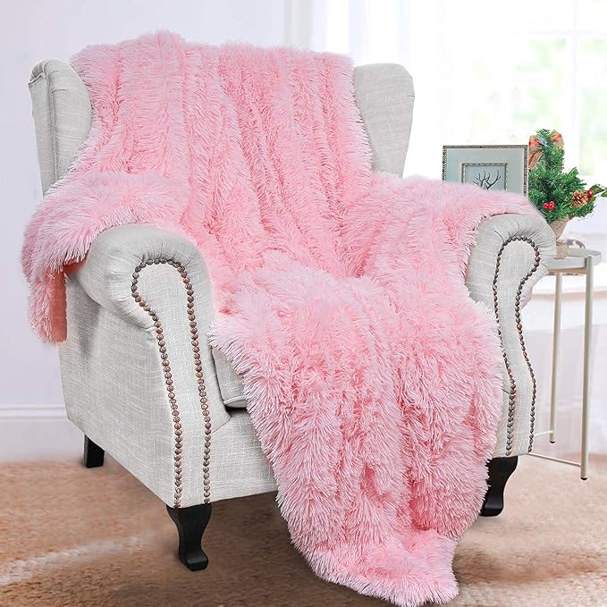 Cozy Warm Lightweight Fluffy Faux Fur Blankets