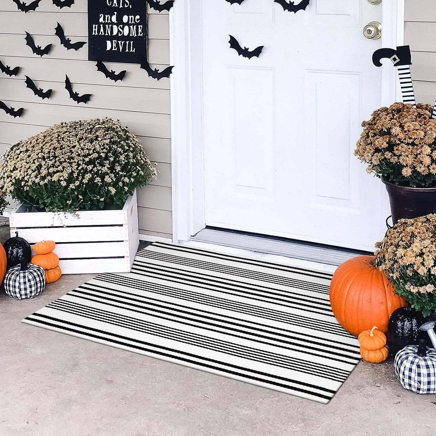 Striped Outdoor Mat