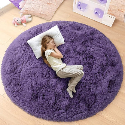 Round Fluffy & Soft Rug