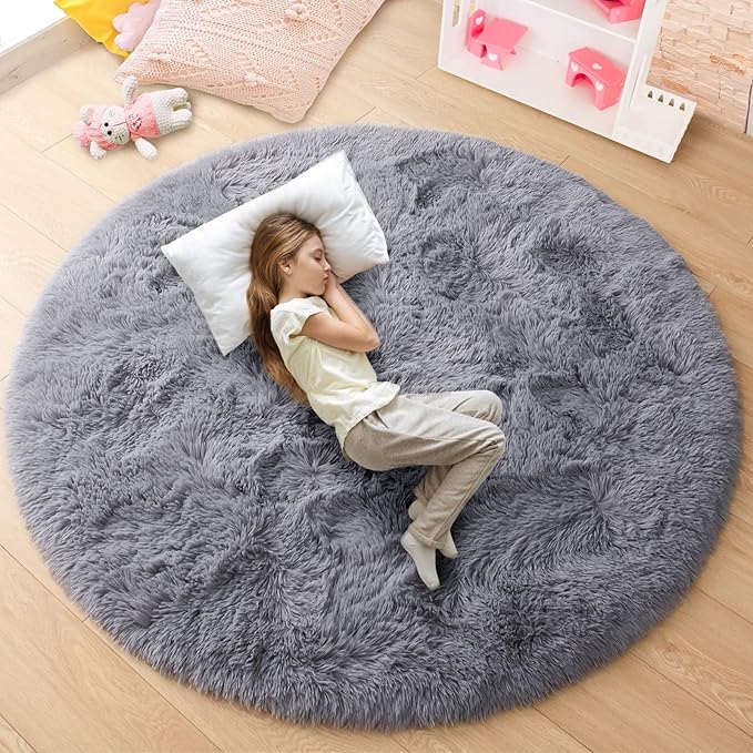Round Fluffy & Soft Rug