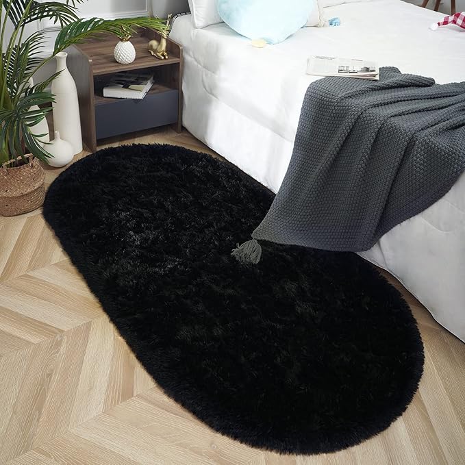 Oval Fluffy Rugs