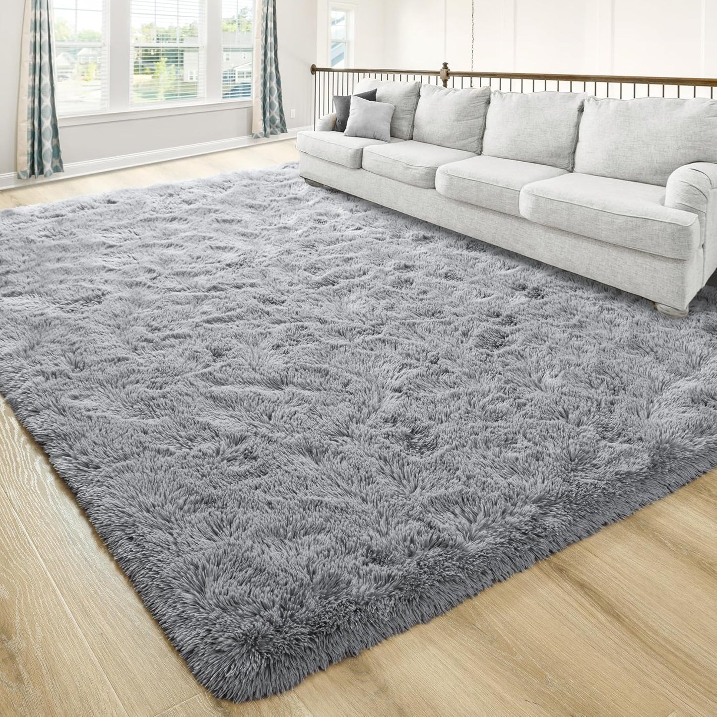 Washable, Non-Slip Area Rug, Ultra Soft Area Rugs 3X5 Feet Fluffy Carpets for Bedroom Kids Girls Boys Baby Living Room Shaggy Floor Nursery Rug Home Bedroom Mats, Navy Blue