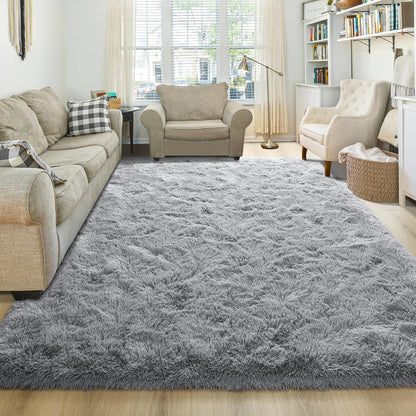 Washable, Non-Slip Area Rug, Ultra Soft Area Rugs 3X5 Feet Fluffy Carpets for Bedroom Kids Girls Boys Baby Living Room Shaggy Floor Nursery Rug Home Bedroom Mats, Navy Blue
