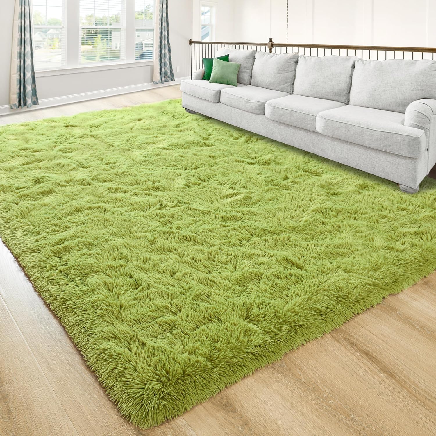 Washable, Non-Slip Area Rug, Ultra Soft Area Rugs 3X5 Feet Fluffy Carpets for Bedroom Kids Girls Boys Baby Living Room Shaggy Floor Nursery Rug Home Bedroom Mats, Navy Blue