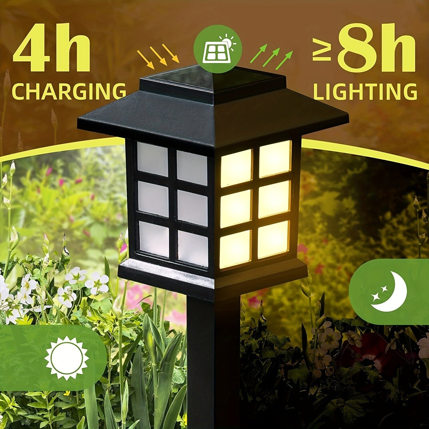 Solar Garden LED Lights Outdoor Waterproof Landscape